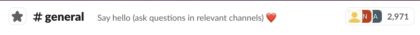 Slack general channel
